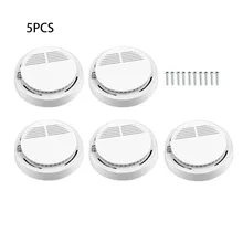 5 шт. пожарный датчик дыма чувствительный фотоэлектрический независимый пожарный детектор дыма для домашняя система охранной сигнализации