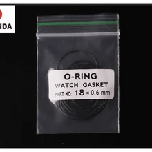 Высокое качество, 20 шт, толщина 0,6 мм, уплотнительное кольцо для часов, выберите размер 15-34 мм, чехол для ремонта часов
