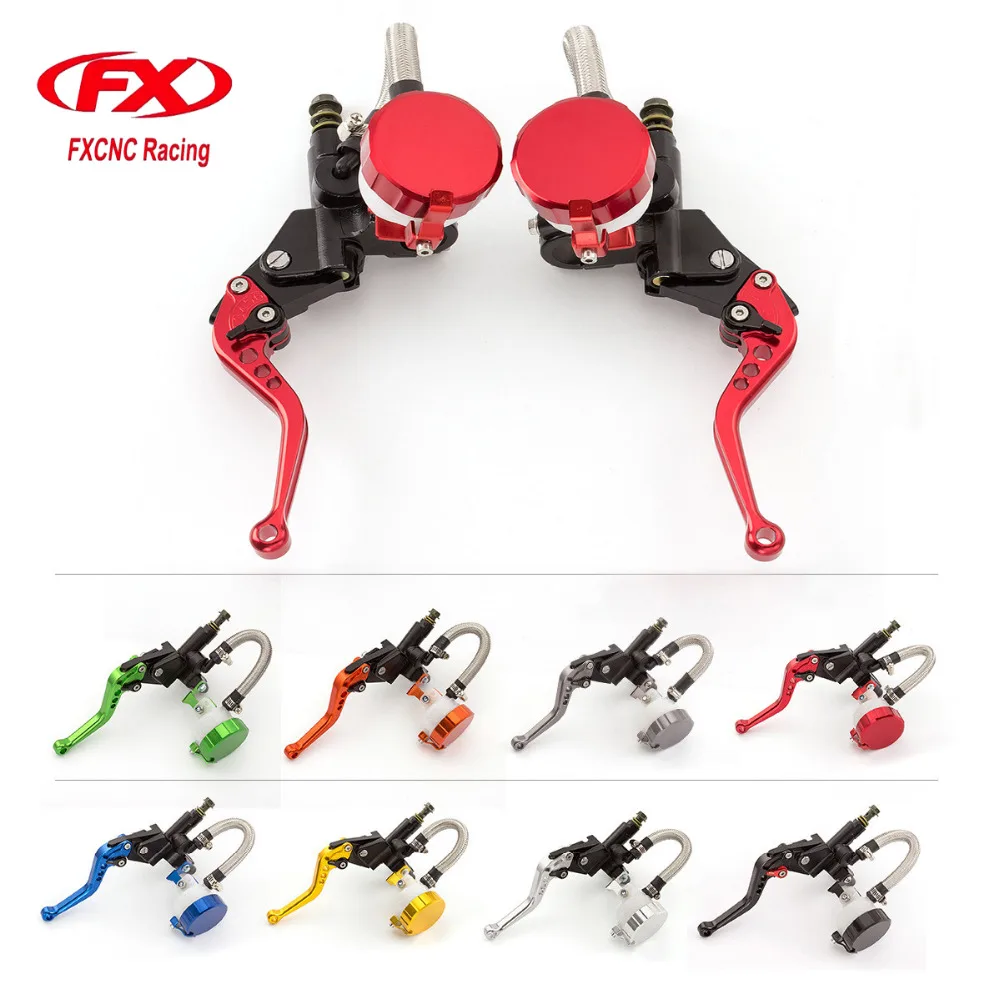 FX Aluminum 7 8 Motorcycle Master Cylinder Brake Hydraulic Brake Clutch Levers Motorcycle Parts For 125