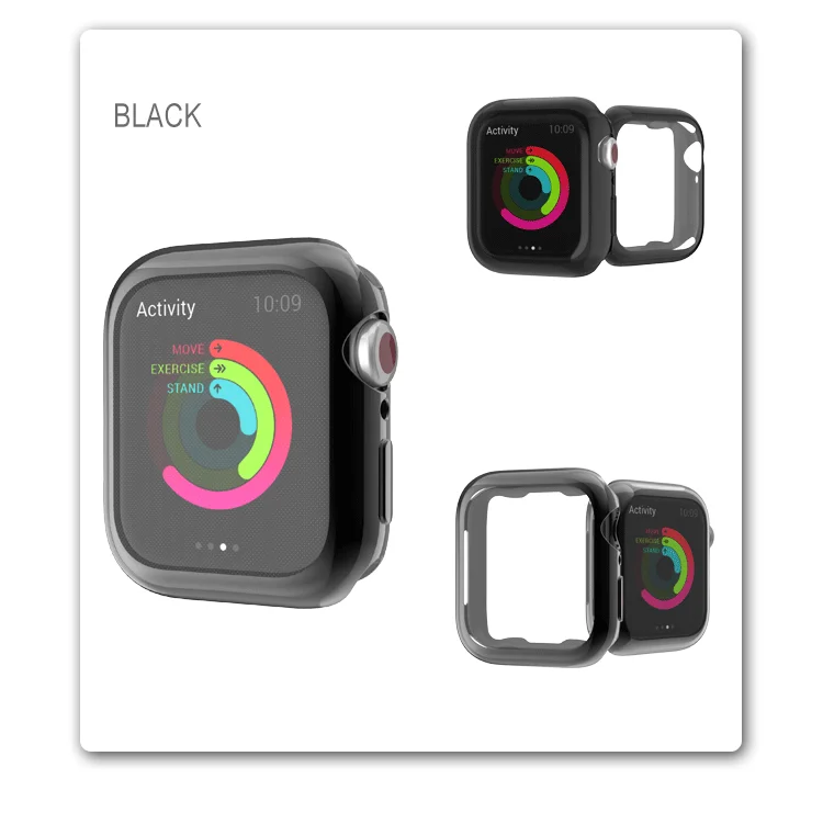 Чехол для экрана для Apple Watch, версии 4/3/2 крышка по шкале Мооса Ультратонкий Мягкий ТПУ Прозрачная HD защитная пленка чехол для i часы 4 44 мм/40 мм