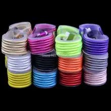 200 шт./лот 1.5 м V8 Плетеный Нейлоновый Ткань Micro USB кабель Наборы аксессуаров для телефонов для Samsung Galaxy HTC Android смарт-phon