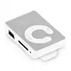 Petit Mini Lecteur de Musique Numérique Portable MP3 Blanc avec Clip Supporte Carte Micro SD Jusqu’à 32Go pour Sport ► Photo 2/2