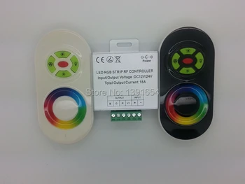 

RF Touch Remote Controller White and Black RGB LED Light Controller for LED Strip