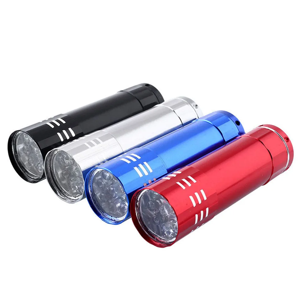 9LED ультрафиолетовый фонарик детектор денег мини Девять ламп уф отверждающая