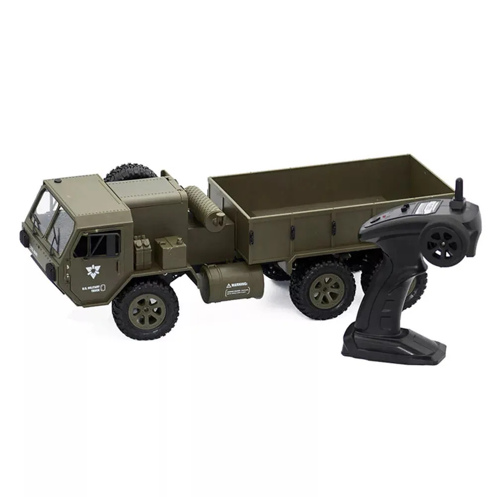 

FY004A 1:16 6WD Racing Children RC Car Vehicles Army Truck Model Toys Off Road Simulation Hobby Gift Funny Boys Proportional