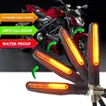 Fließende motorrad blinker lichter Flackern LED Bernstein Indcator Lampe FÜR gsx s750 honda varadero honda zoomer virago 250 mt03 auf