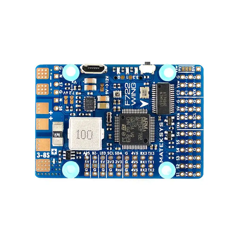 Matek Systems F722-WING STM32F722RET6 игровые джойстики со встроенным серверный компьютером с экранным меню для RC Самолет с неподвижным крылом для радиоуправляемых моделей