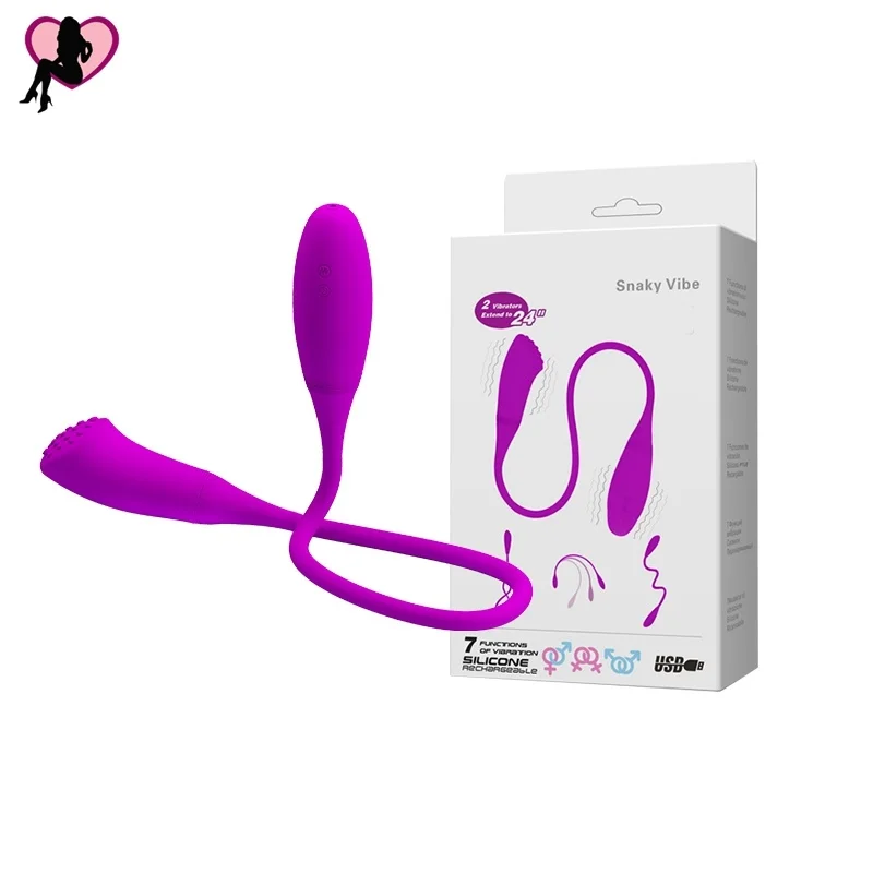 USB Charging Silicone Bendable Female Masturbation Vaginal and Anal Couple Vibrator Waterproof Clit Dual Massage | Красота и здоровье