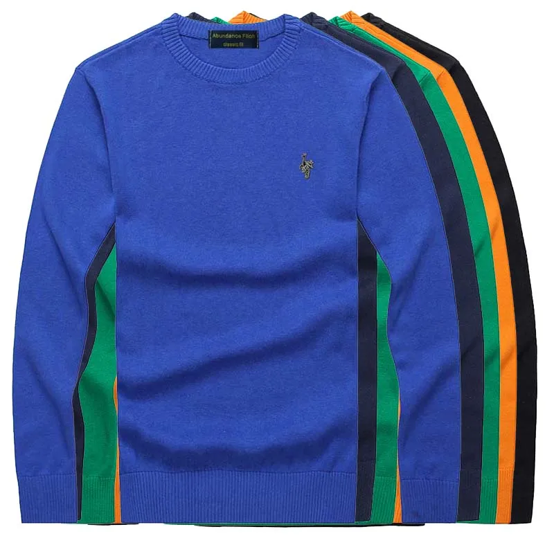Men's embroidered sweater pullover 100 % cotton, turtleneck sweater winter men's sweater plus size 2019 fall new model