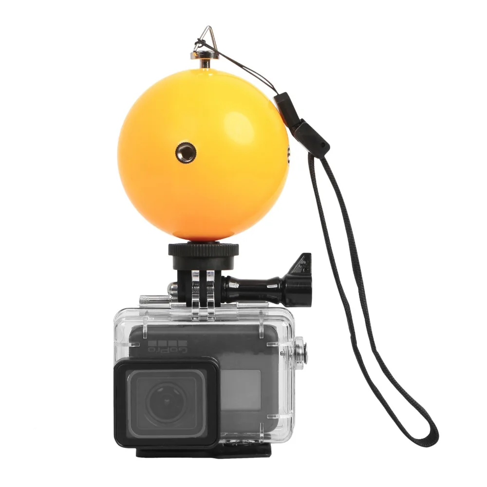 ABS Floating Ball Bobber Float with Lanyard For GoPro Hero5 Hero4 3, SJ4000 SJ5000 Xiao Yi Go pro Floaty Gadget Accessories (9)