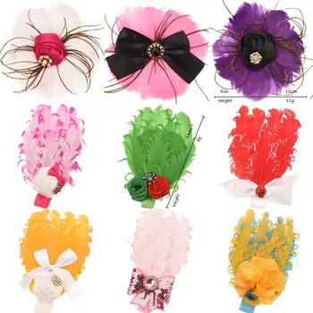 

32PCS Chic Accessory Boutique Headbands Feather Flower Elastic Hair band Headband Knotted Hair Accessories Headwrap