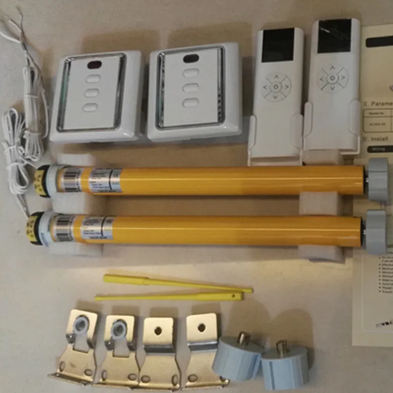 

Roller shades Motor,Electric roller blinds,wall box and remote control 433.92MHZ free shipping 38mm aluminum tube venetian blind