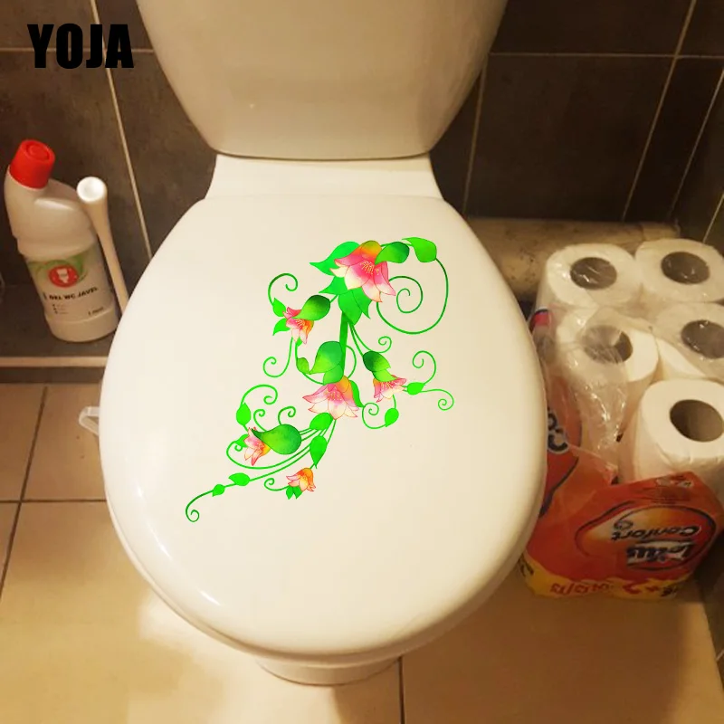 

YOJA 20,7*21,7 см Hanafuji Современный художественный настенный стикер наклейка стикер для ванной, туалета T1-0694