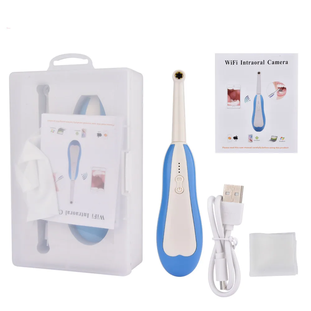 

WiFi Wireless Dental Camera HD Intraoral Endoscope LED Light Monitoring Inspection for Dentist Oral Real-time Video Dental Tools