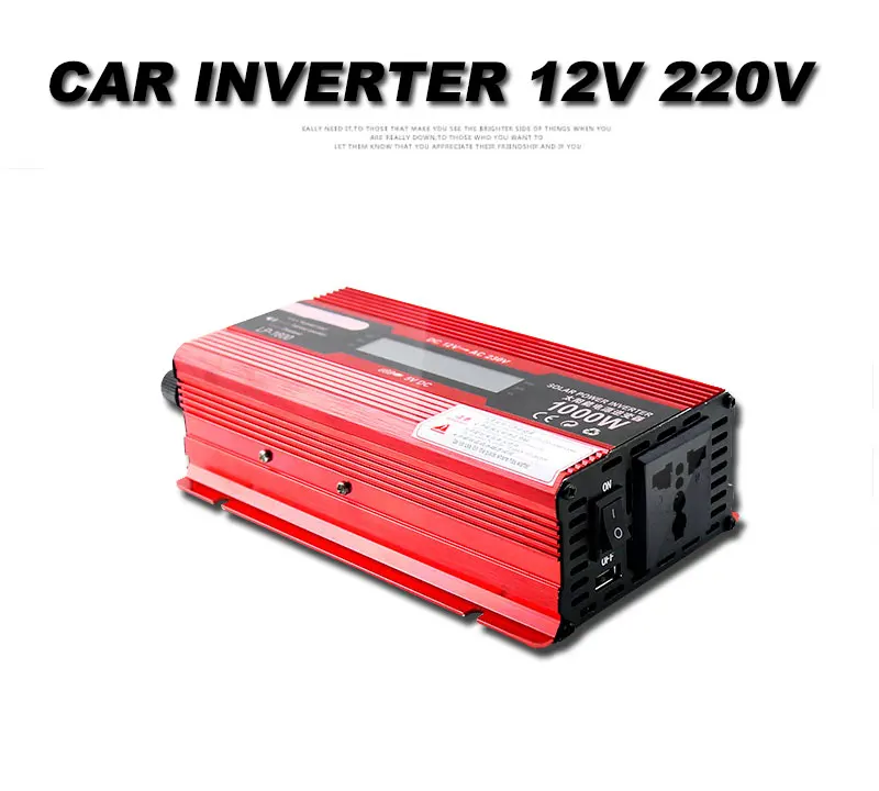 Автомобильный инвертор DC12V 220V 2000W 1000W Мощность USB Инвертор светодиодный Дисплей Зарядное устройство конвертер адаптер для дома автомобилей электронный