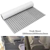 1200mmx2400mm EVA Foam Faux Teak Sheet Boat RV Yacht Synthetic Teak Decking 47 inch x 95 inch 5mm Grey