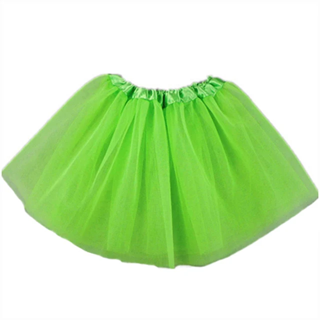 Girl Tutu Skirt New summer Kids Clothes Princess fluffy tulle Girls Skirts Lovely Ball Gown Children Clothing Baby Clothes - Цвет: Green