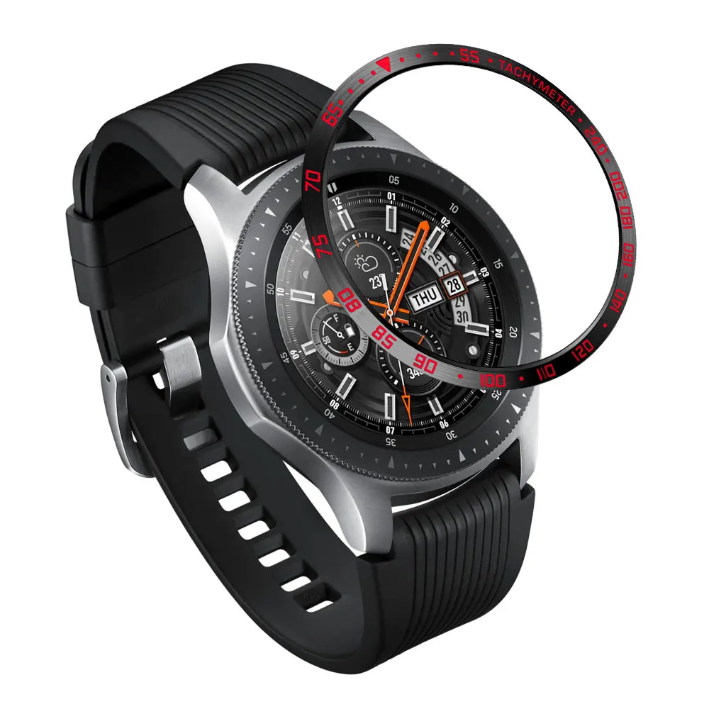 Крышка из нержавеющей стали для samsung Galaxy Watch 46 мм/42 мм/gear s3 frontier/gear S2 классический SM-R732 ободок кольцо Клей чехол - Цвет ремешка: Watch 46mm E