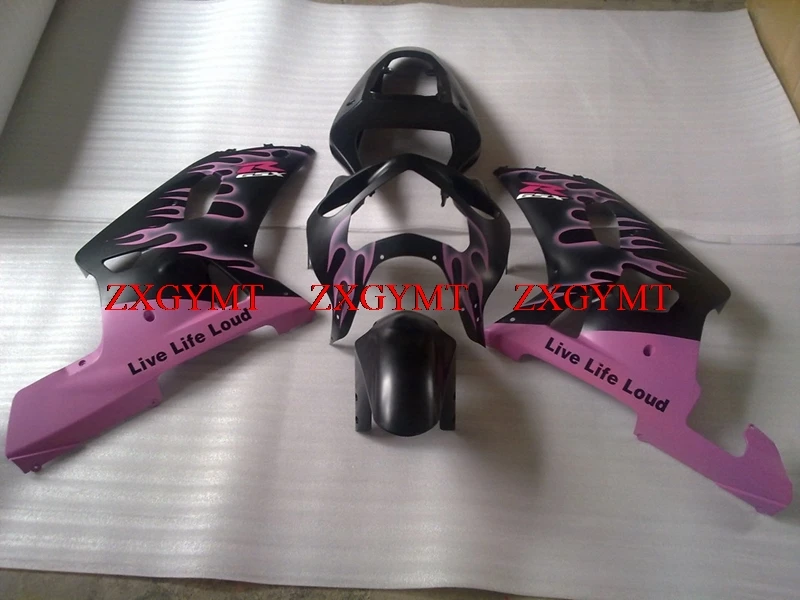 

Bodywork for GSX R600 R750 R1000 2000 - 2003 K1-2 Plastic Fairings GSX R 600 750 1000 01 00 Black Pink Flame 2000