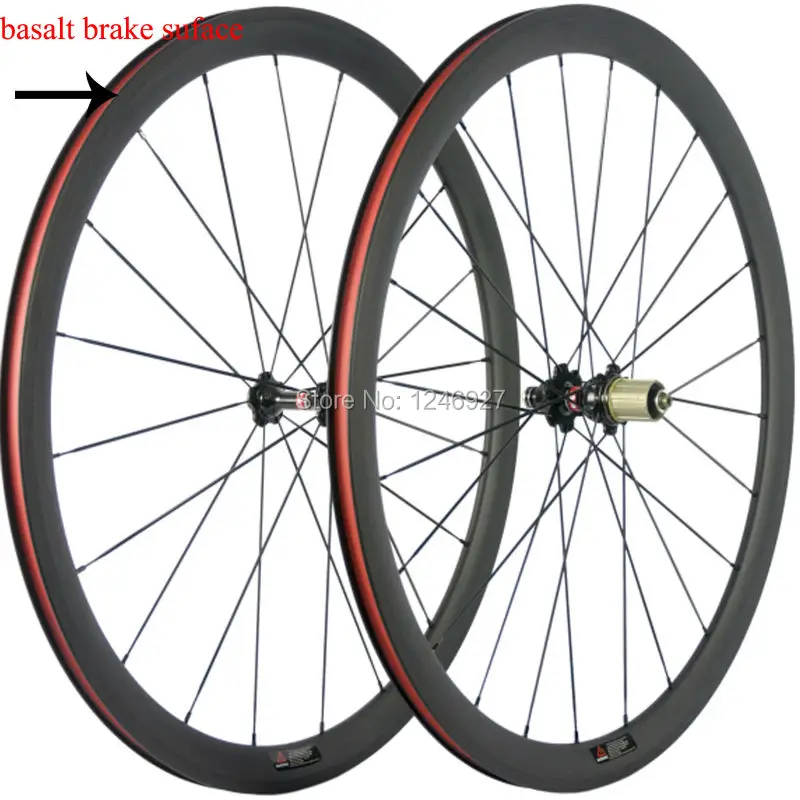 Flash Deal Fast Shipping 38mm Clincher Carbon Wheelset Road Bike Basalt Braking Surface 3k Matte With 271 Hub Carbon Clincher Wheels 0
