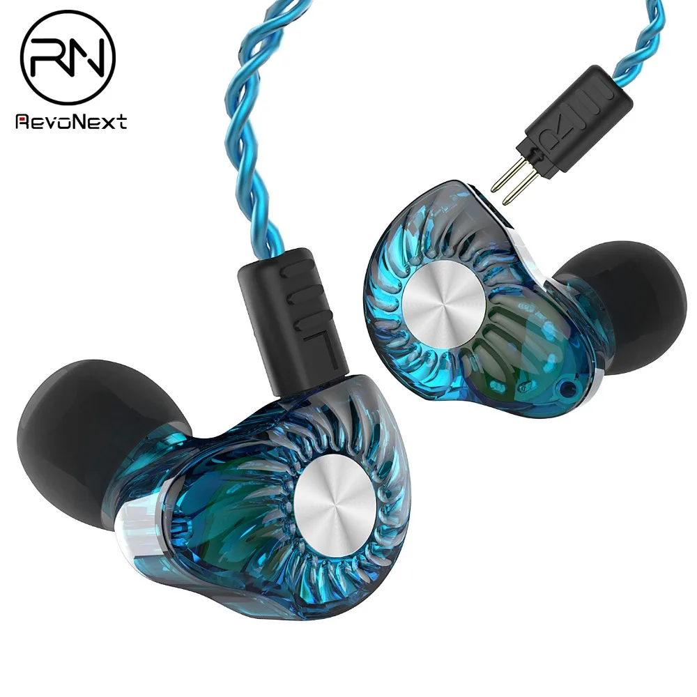 RevoNextRX8 наушники арматура и динамический гибрид в ухо HIFI бас DJ Спорт Наушники для