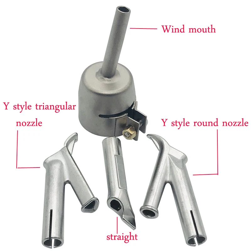 Welding Nozzle Speed Welding Tips Flat And Round Triangular Nozzle For Pvc Plastic Welder Hot Air Welding Soldering Supplies 1
