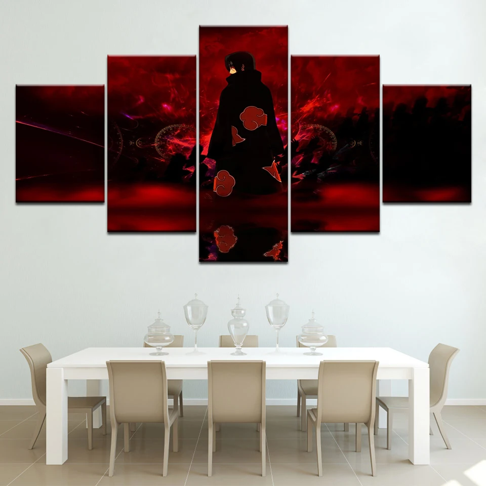 Waliicorners Painting Wall Art Canvas Living Room Modular Poster 5 Panel Naruto Anime Boy Framework HD Printed Modern Pictures Home Decor 9 HTB13OJIaWSs3KVjSZPiq6AsiVXav