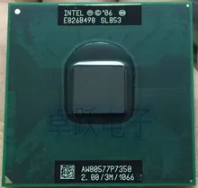 Intel dizüstü bilgisayar CPU P7350 SLB53 2.0/3m/1066 PGA resmi sürümü çizik parçaları ücretsiz kargo