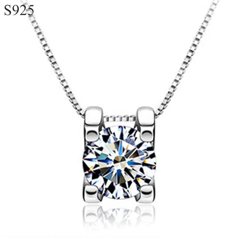 

Real Pure Genuine Solid 925 Sterling Silver Pendants for Women Fine Jewelry Cubic Zircon Korean Fashion Wholesale No Necklace