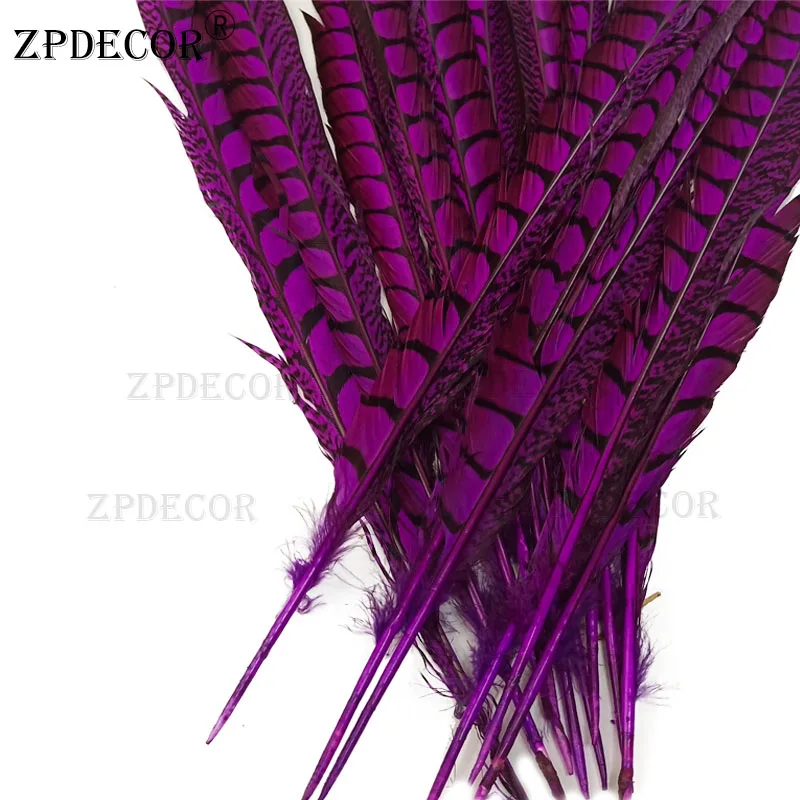 50-55 см дюймов 20-22 леди Амхерст хвост фазаны перья для свадьбы или фестиваля - Цвет: Пурпурный