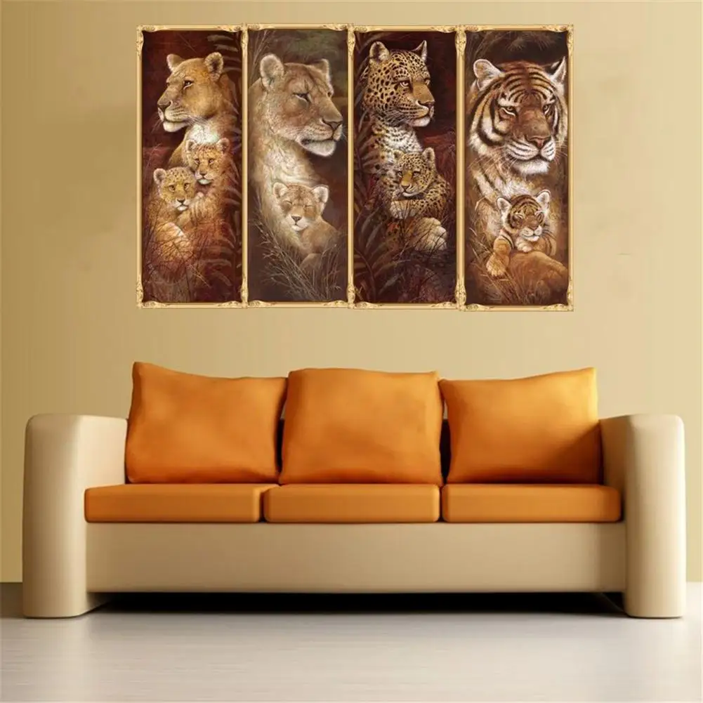 

Tiger Leopard Full Resin Diamond Painting Embroidery Cross Stitch Home Decor Fashion