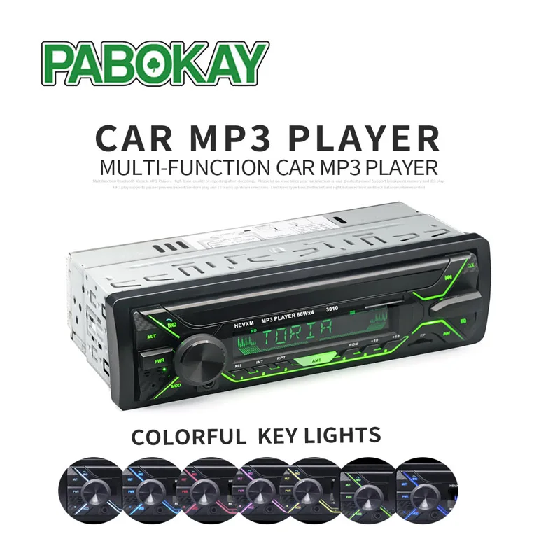 Автомобильный Радио стерео плеер Bluetooth телефон AUX-IN MP3 FM/USB/1 Din/пульт дистанционного управления 12V Аудио авто Автомобильный Радио стерео плеер Bluetooth телефон AUX-IN MP3 FM/USB/1 Din/пульт дистанционного управления 12V Аудио авто