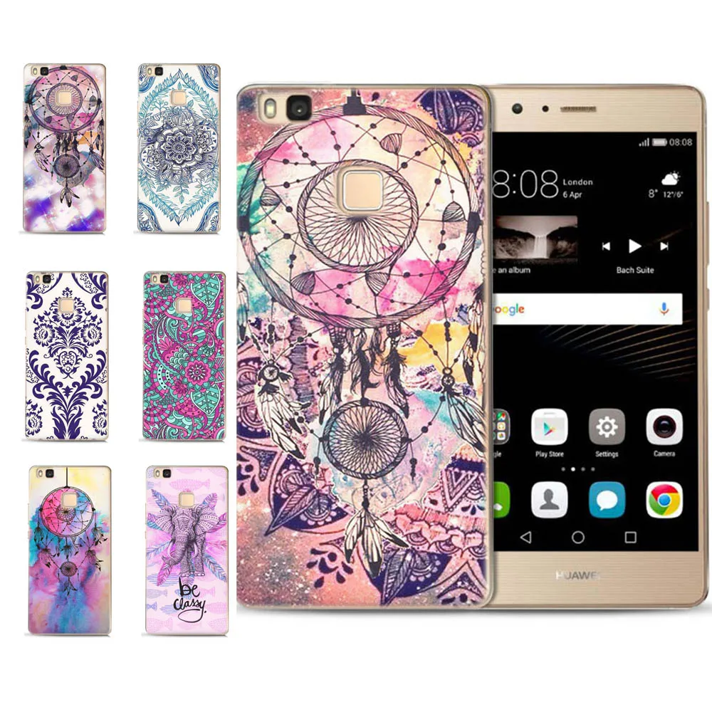 MLCRIYG Soft Phone Case For Huawei P9 Lite/P8 Lite/P10 Lite TPU Colorful Mandala Flower Matte Painted Silicone Fundas C096 |