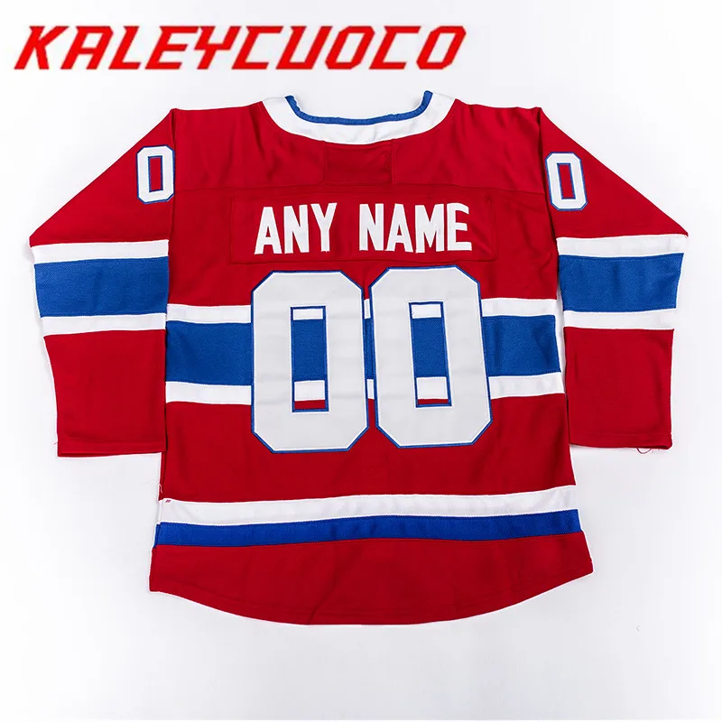 

Custom Made MenWomenYouth High Quality Stitched Logos&Name&Number Hockey Jerseys Big&Tall Size Color Red White