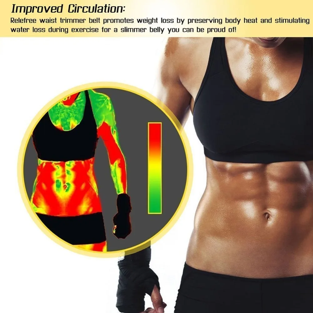 Neoprene-Waist-Belt-Sweat-Premium-Waist-Trainer-Trimmer-Belt-Body-Shaper-Hot-Shapers-Waist-Cincher-For