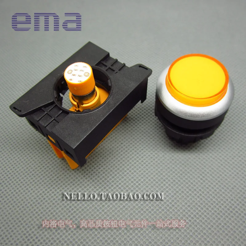 [SA] EMA 22 мм проекционный светильник крышка E2I2* цвет красный, желтый синий и белый светодиодный AC110/220 V- 10 шт./лот