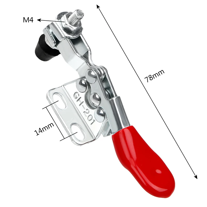Horizontal Quick Release Toggle Clamp Anti Slip Hand Tool Vertical