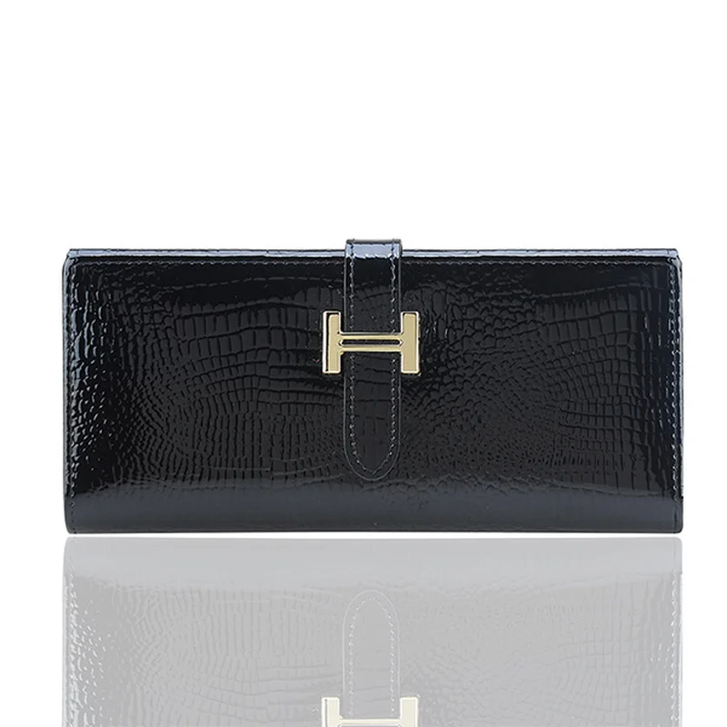 

Fashion Genuine Leather women wallet New Cow Leather female purse Zipper wallet Brand Clutch Big Capacity money bag Card Hold