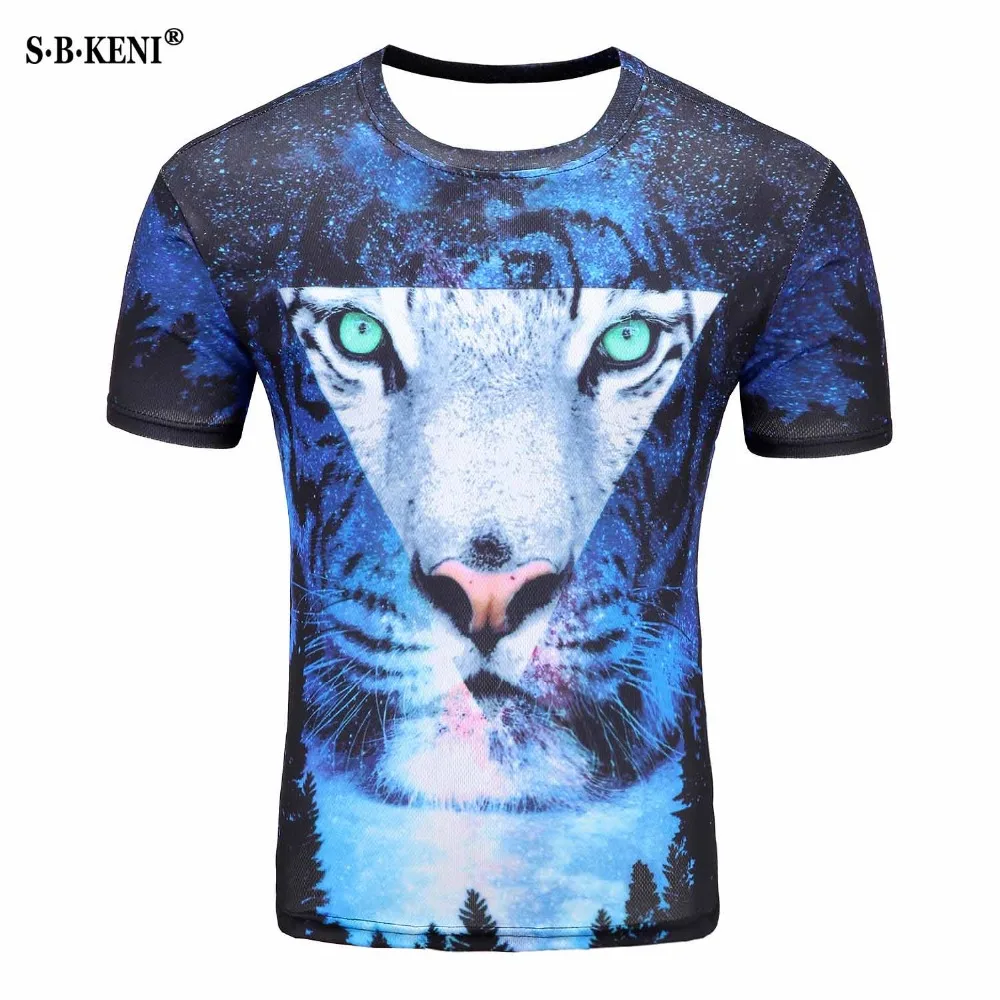 

New 3D t-shirts prints tiger/ swater monkey/Lions t shirt fashion Harajuku 3D tshirt Short Sleeve t shirt modis Summer t-shirt