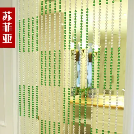 

Crystal bead curtain 5 strings door porch partition full bead wear not entangled free shipping