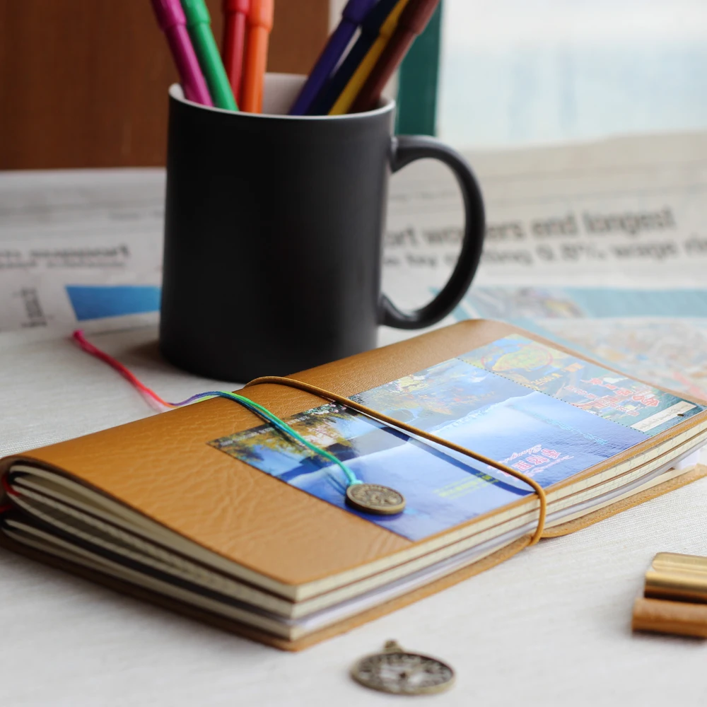 Винтаж классические кожаные офисные школы traveler bullet journal и Ноутбук канцелярские