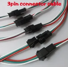 50 pairs 3PIN JST RGB светодиодные ленты Мужской/женский Разъем 2×30 см Жильный кабель Для WS2811 WS2812B СВЕТОДИОДНЫЕ Полосы Пикселей Бар
