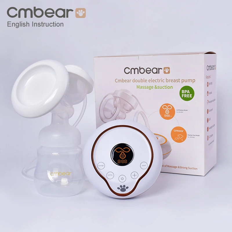 new-lcd-electric-breast-pump-breast-feeding-automatic-massage-frequency-conversion-usb-electric-breast-pumps-baby-bottle