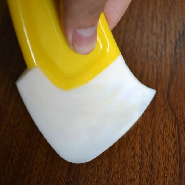 Silicone Cleaning Scraper Spatula Brush Kitchen Pan Cleaning Brush 