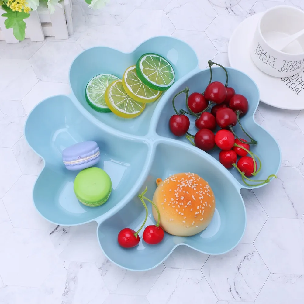 

Heart Shaped Fruit Platter Serving Tray Creative Plates Storage Box Container for Snacks Nuts Desserts