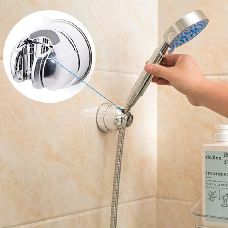 

Plastic adjustable stand bracket holder mount suction cup shower holder for shower holder Fixed seat Bathroom accessories