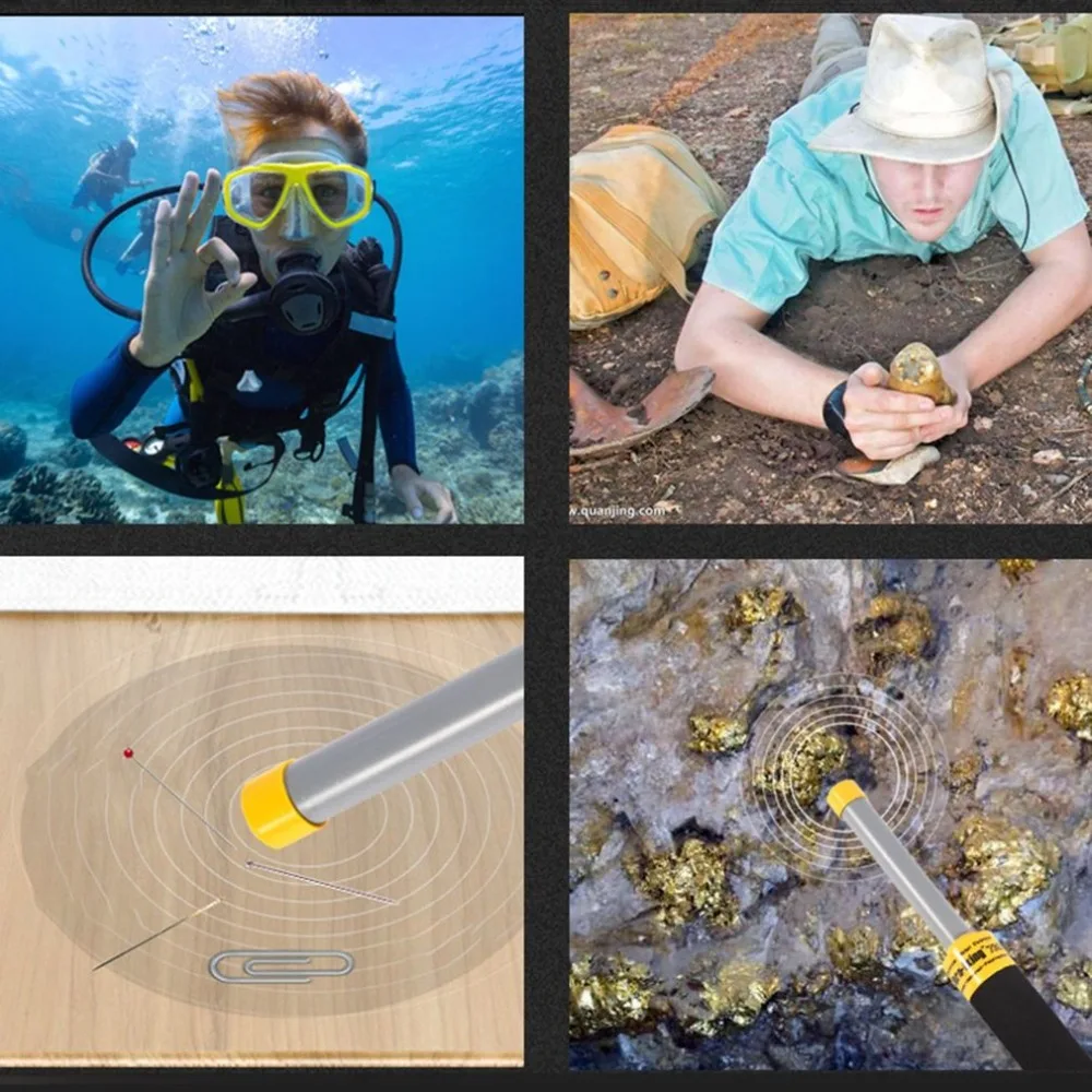 

PI-iking 730 Metal Detector Fully Waterproof Underwater Pinpointer Pulse Induction Portable HandHeld Detector Drop shipping