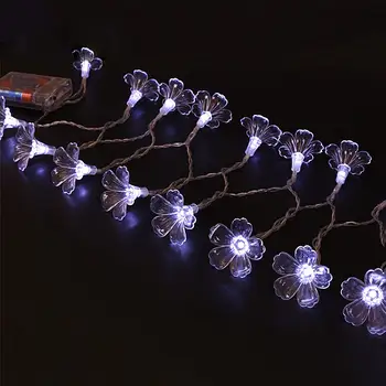 

10/20/40 LED Lights Chain 1.2/2.5/5M Trumpet Light String White/Warm White/Colorful LED Garland String Lights For Outdoor Home