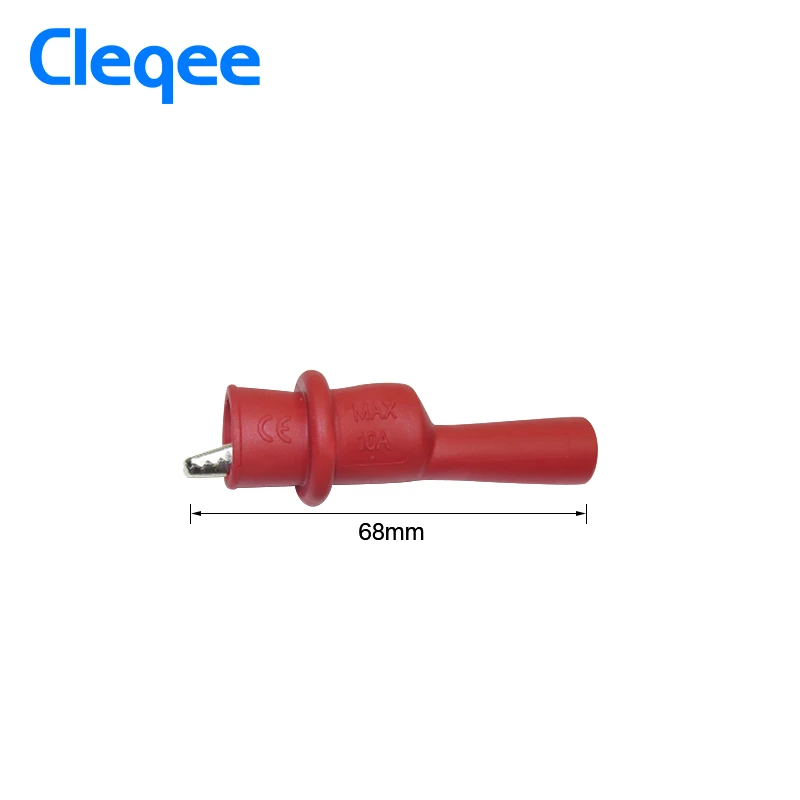 Cleqee P2008 10 шт. изоляционные металлические зажимы аллигатора электрические тестовые аксессуары хвост может соответствовать мультиметр зонд