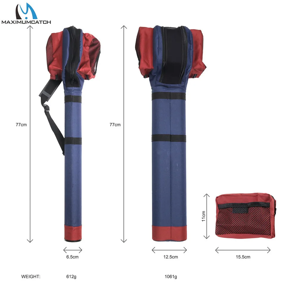 Maximumcatch 9 футов треугольник Cordura Fly Удочка/чехол для катушки с коробкой карманный